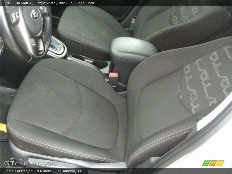 Bright Silver / Black Soul Logo Cloth 2013 Kia Soul +