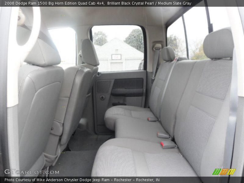 Brilliant Black Crystal Pearl / Medium Slate Gray 2008 Dodge Ram 1500 Big Horn Edition Quad Cab 4x4