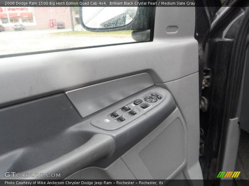 Brilliant Black Crystal Pearl / Medium Slate Gray 2008 Dodge Ram 1500 Big Horn Edition Quad Cab 4x4