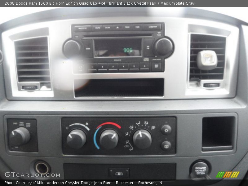 Brilliant Black Crystal Pearl / Medium Slate Gray 2008 Dodge Ram 1500 Big Horn Edition Quad Cab 4x4