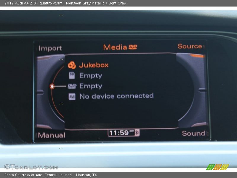 Monsoon Gray Metallic / Light Gray 2012 Audi A4 2.0T quattro Avant