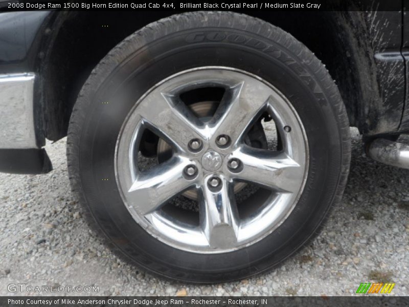 Brilliant Black Crystal Pearl / Medium Slate Gray 2008 Dodge Ram 1500 Big Horn Edition Quad Cab 4x4