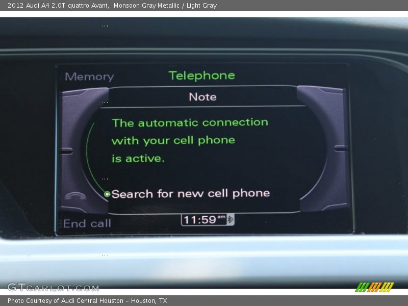 Monsoon Gray Metallic / Light Gray 2012 Audi A4 2.0T quattro Avant