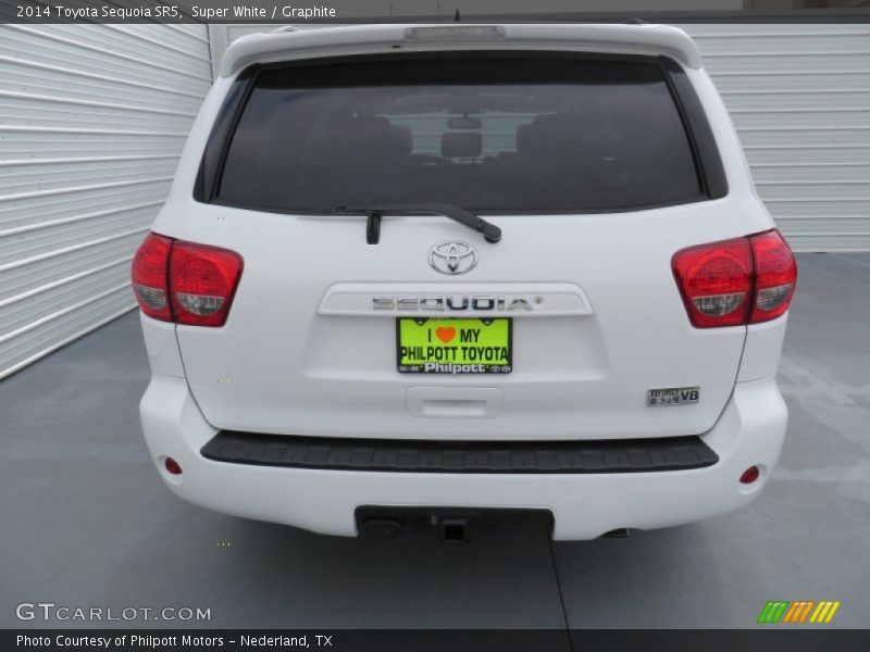 Super White / Graphite 2014 Toyota Sequoia SR5