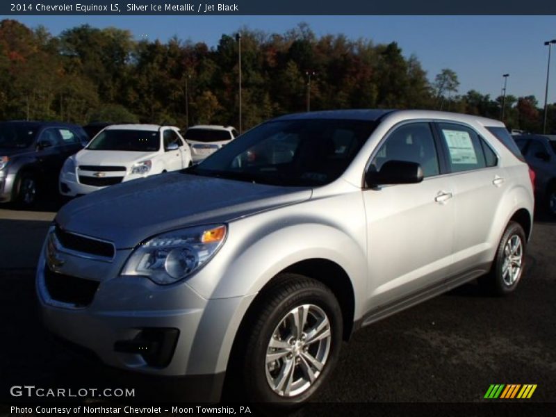 Silver Ice Metallic / Jet Black 2014 Chevrolet Equinox LS