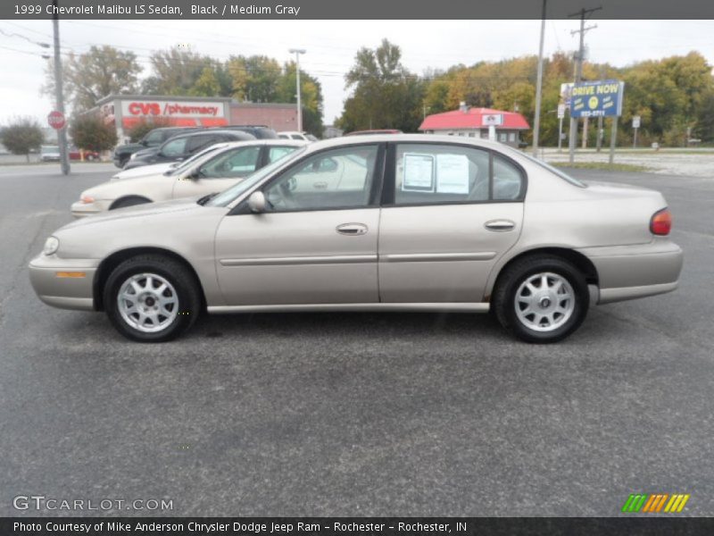 Black / Medium Gray 1999 Chevrolet Malibu LS Sedan