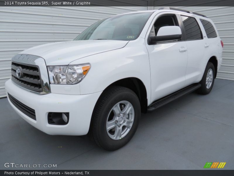Super White / Graphite 2014 Toyota Sequoia SR5