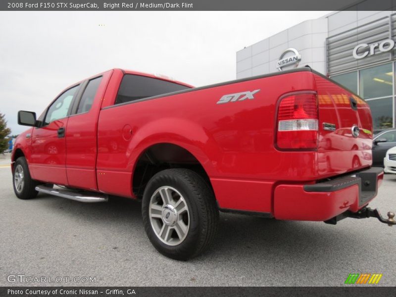 Bright Red / Medium/Dark Flint 2008 Ford F150 STX SuperCab