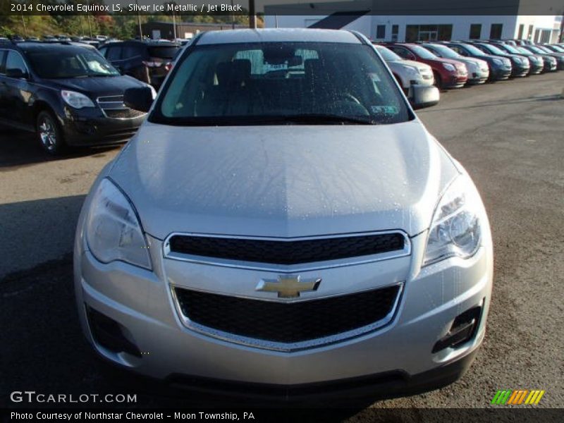 Silver Ice Metallic / Jet Black 2014 Chevrolet Equinox LS