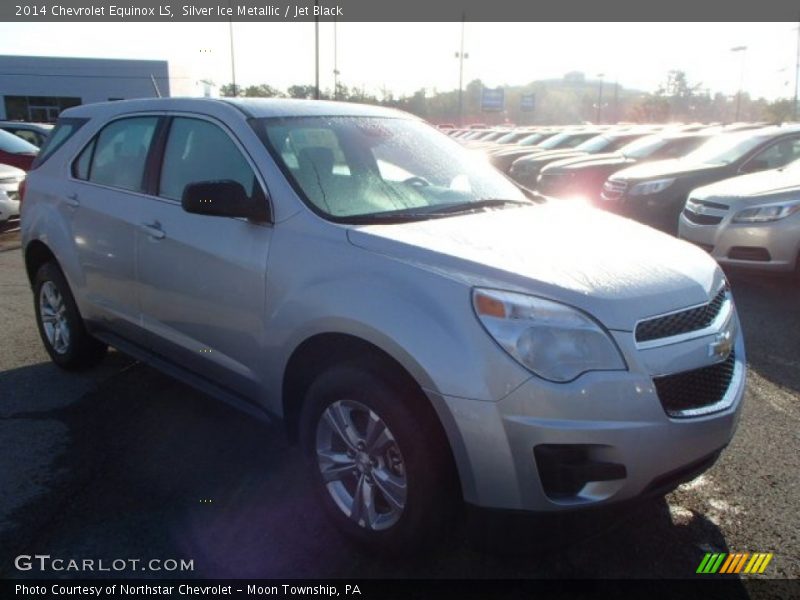 Silver Ice Metallic / Jet Black 2014 Chevrolet Equinox LS