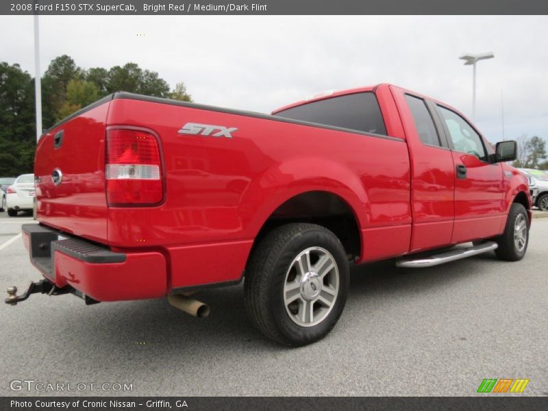 Bright Red / Medium/Dark Flint 2008 Ford F150 STX SuperCab