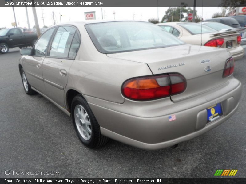 Black / Medium Gray 1999 Chevrolet Malibu LS Sedan