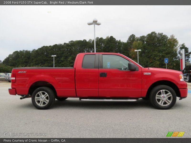 Bright Red / Medium/Dark Flint 2008 Ford F150 STX SuperCab