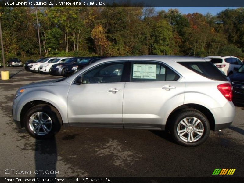 Silver Ice Metallic / Jet Black 2014 Chevrolet Equinox LS
