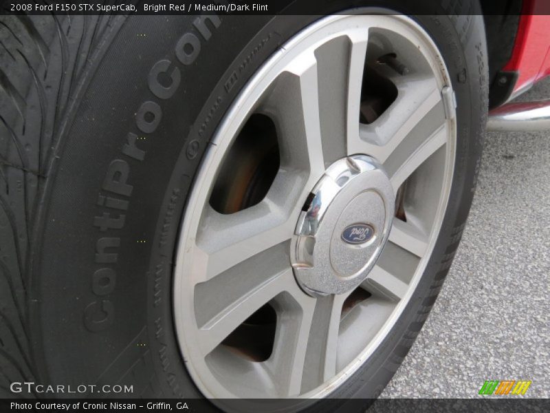 Bright Red / Medium/Dark Flint 2008 Ford F150 STX SuperCab
