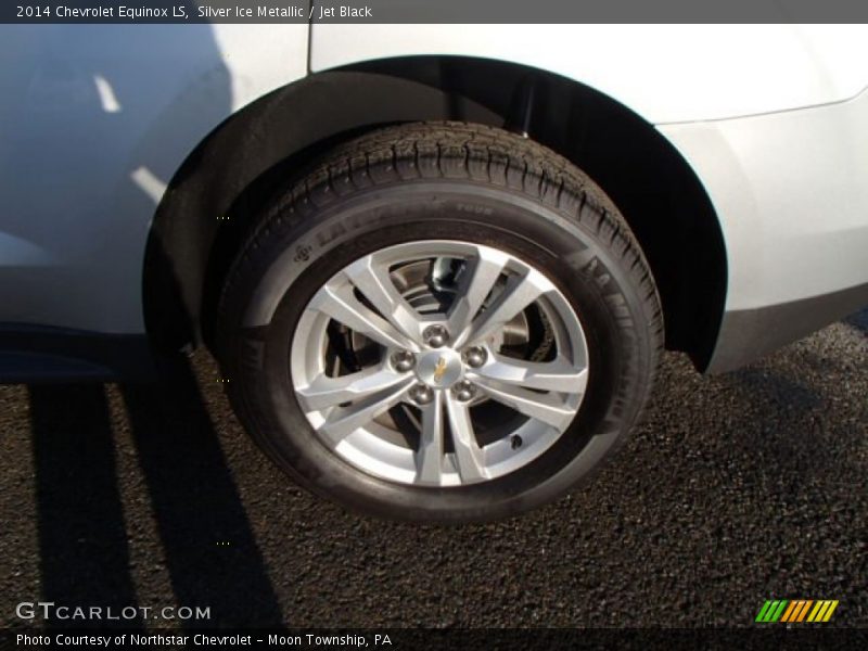 Silver Ice Metallic / Jet Black 2014 Chevrolet Equinox LS