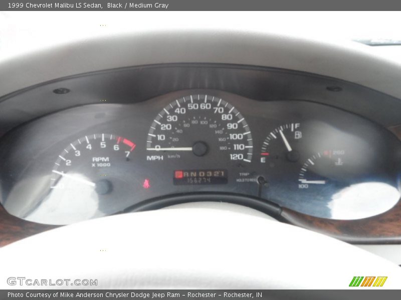 Black / Medium Gray 1999 Chevrolet Malibu LS Sedan
