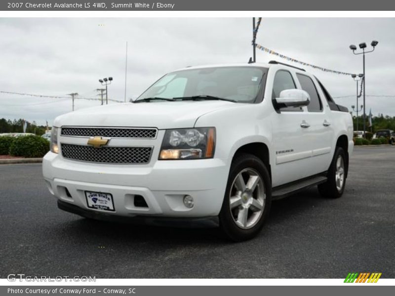 Summit White / Ebony 2007 Chevrolet Avalanche LS 4WD