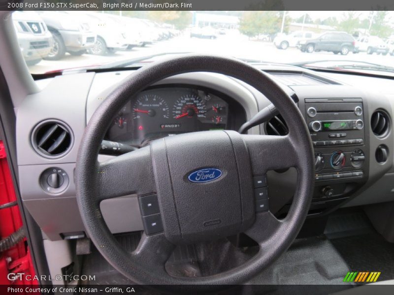 Bright Red / Medium/Dark Flint 2008 Ford F150 STX SuperCab