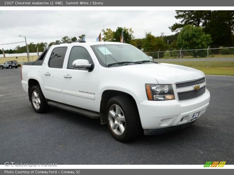 Summit White / Ebony 2007 Chevrolet Avalanche LS 4WD