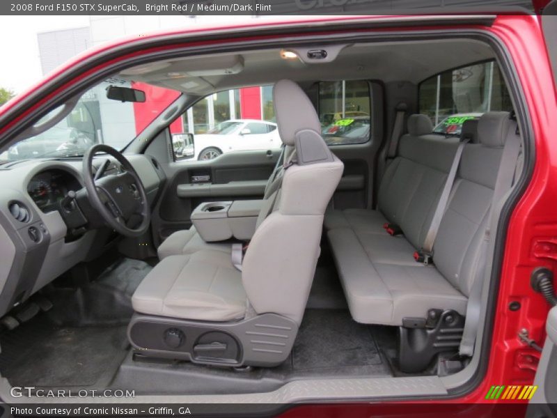 Bright Red / Medium/Dark Flint 2008 Ford F150 STX SuperCab