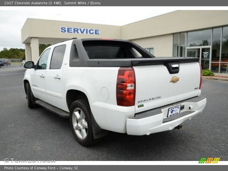 Summit White / Ebony 2007 Chevrolet Avalanche LS 4WD