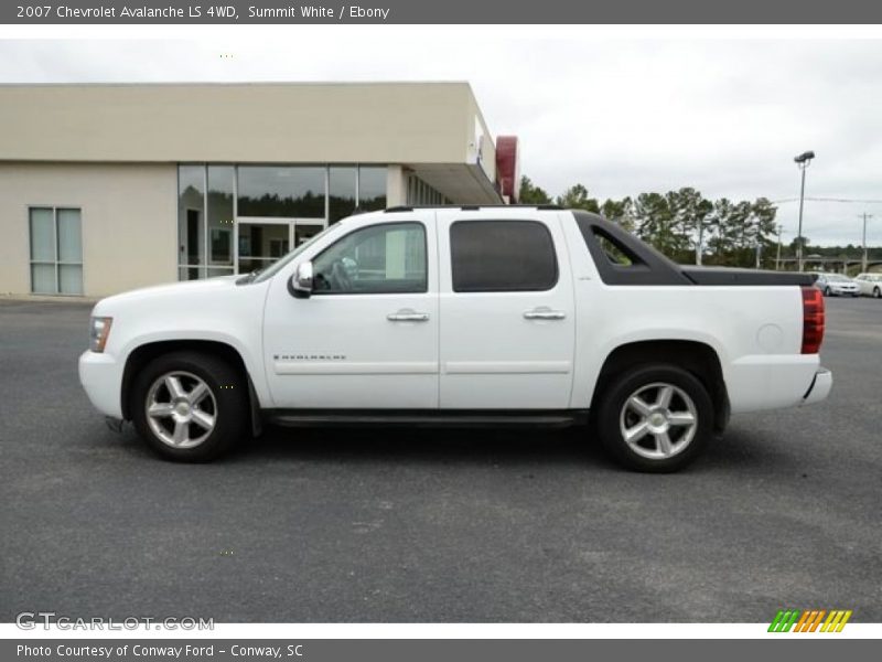 Summit White / Ebony 2007 Chevrolet Avalanche LS 4WD