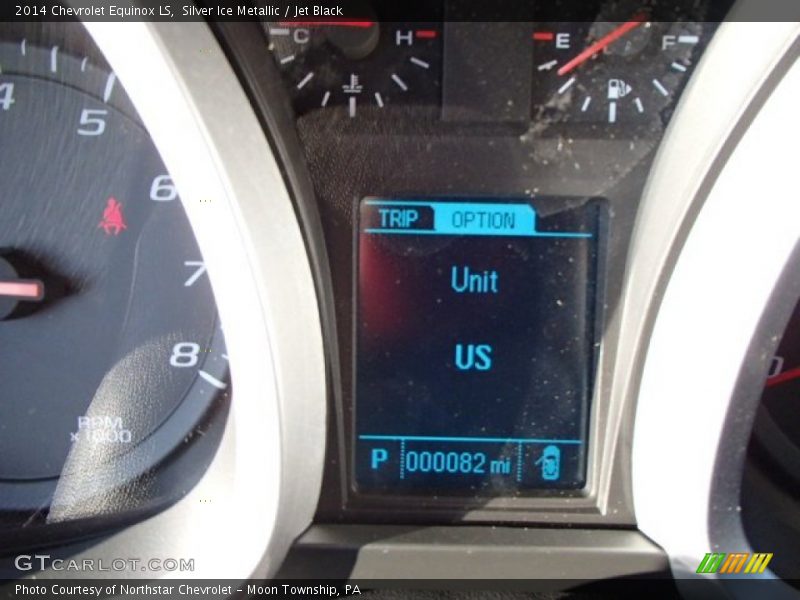 Silver Ice Metallic / Jet Black 2014 Chevrolet Equinox LS