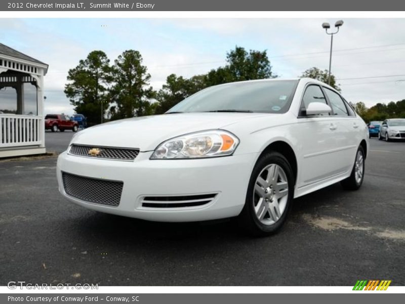 Summit White / Ebony 2012 Chevrolet Impala LT