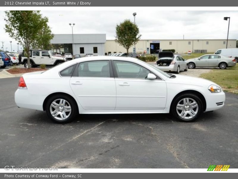 Summit White / Ebony 2012 Chevrolet Impala LT