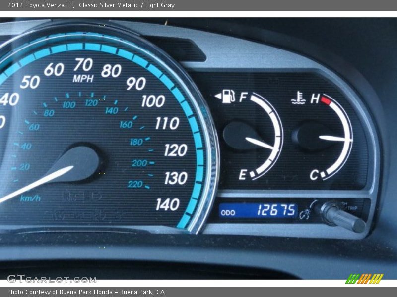 Classic Silver Metallic / Light Gray 2012 Toyota Venza LE