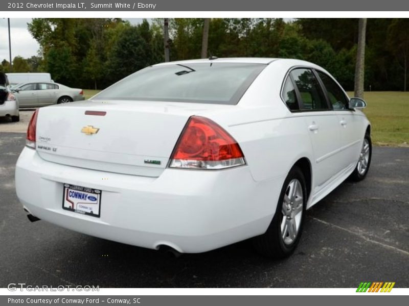 Summit White / Ebony 2012 Chevrolet Impala LT