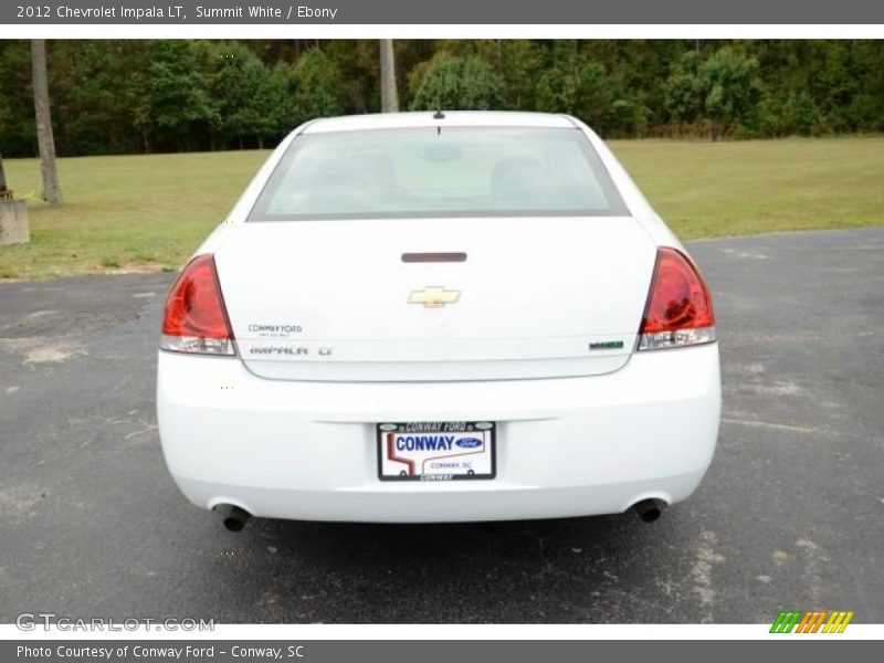 Summit White / Ebony 2012 Chevrolet Impala LT