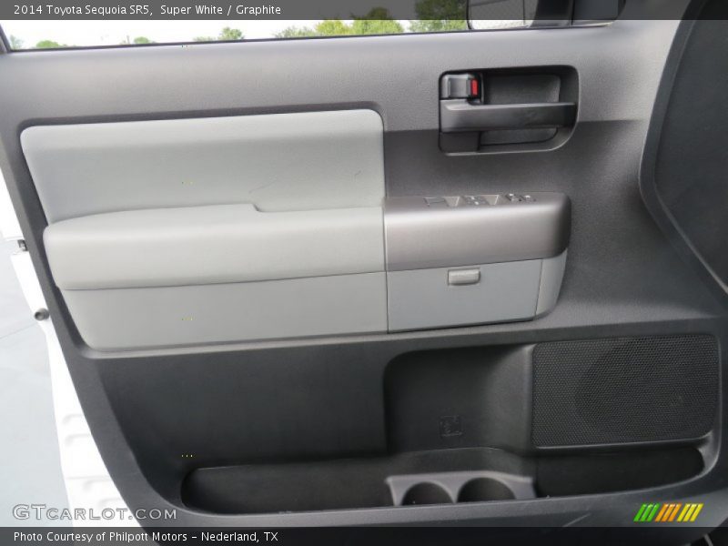 Super White / Graphite 2014 Toyota Sequoia SR5