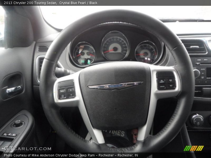 Crystal Blue Pearl / Black 2013 Chrysler 200 Touring Sedan