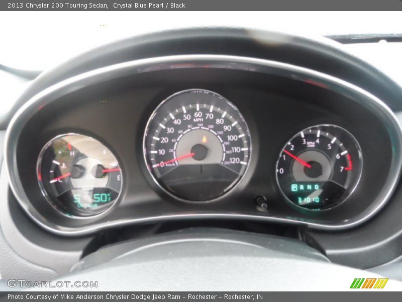 Crystal Blue Pearl / Black 2013 Chrysler 200 Touring Sedan