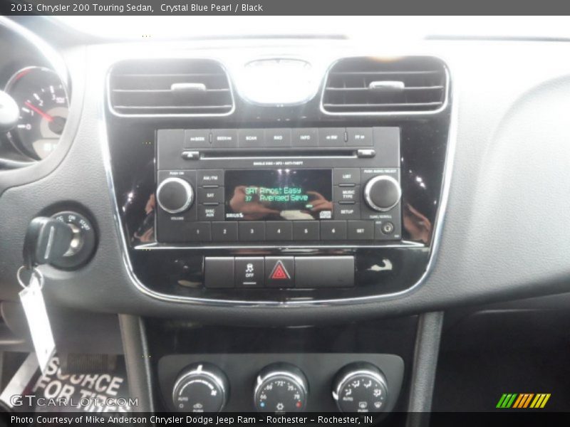 Crystal Blue Pearl / Black 2013 Chrysler 200 Touring Sedan