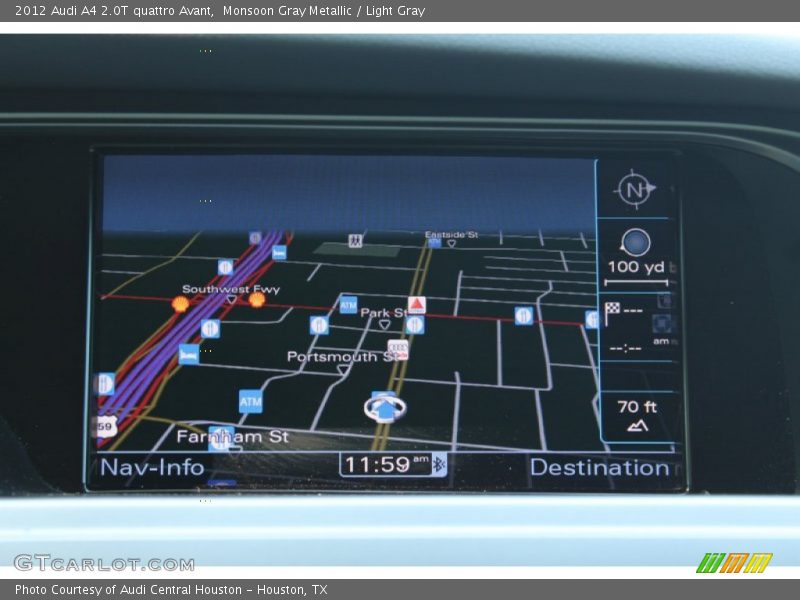 Monsoon Gray Metallic / Light Gray 2012 Audi A4 2.0T quattro Avant
