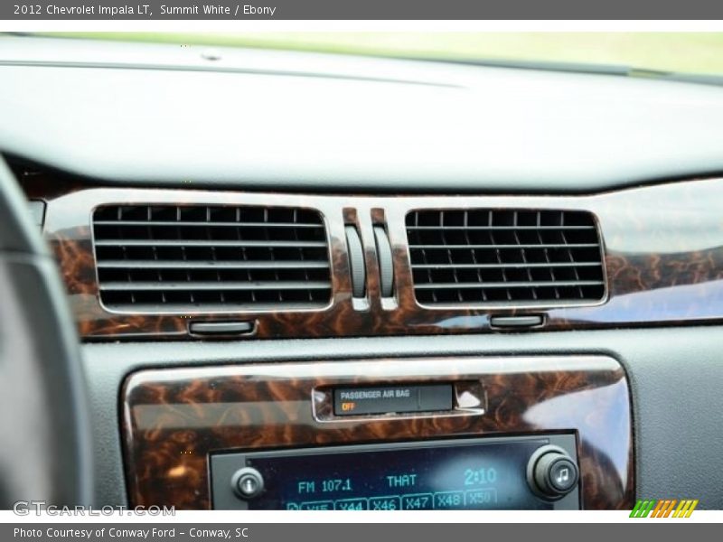 Summit White / Ebony 2012 Chevrolet Impala LT