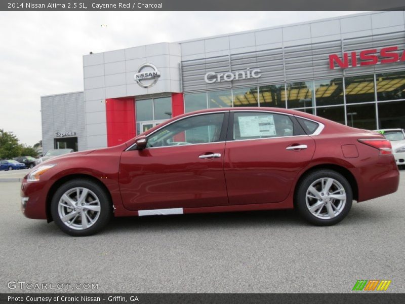 Cayenne Red / Charcoal 2014 Nissan Altima 2.5 SL