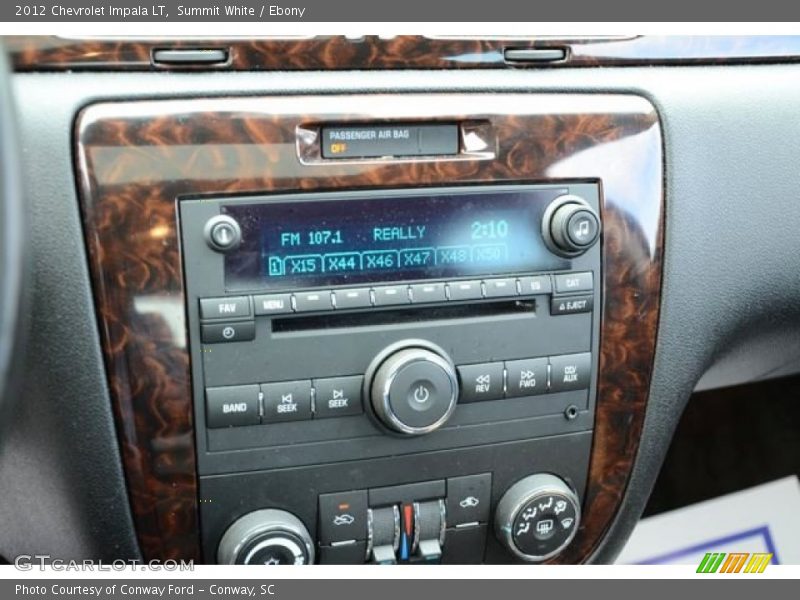 Summit White / Ebony 2012 Chevrolet Impala LT