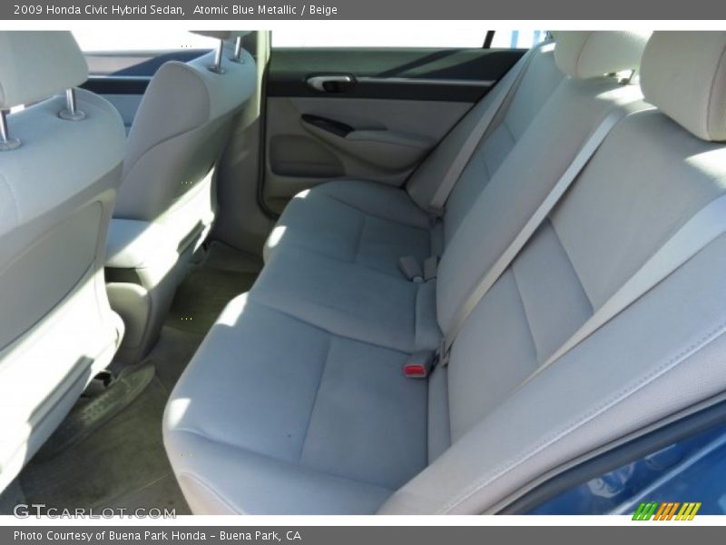 Atomic Blue Metallic / Beige 2009 Honda Civic Hybrid Sedan