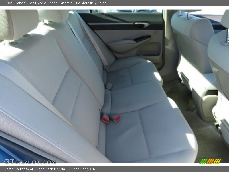 Atomic Blue Metallic / Beige 2009 Honda Civic Hybrid Sedan