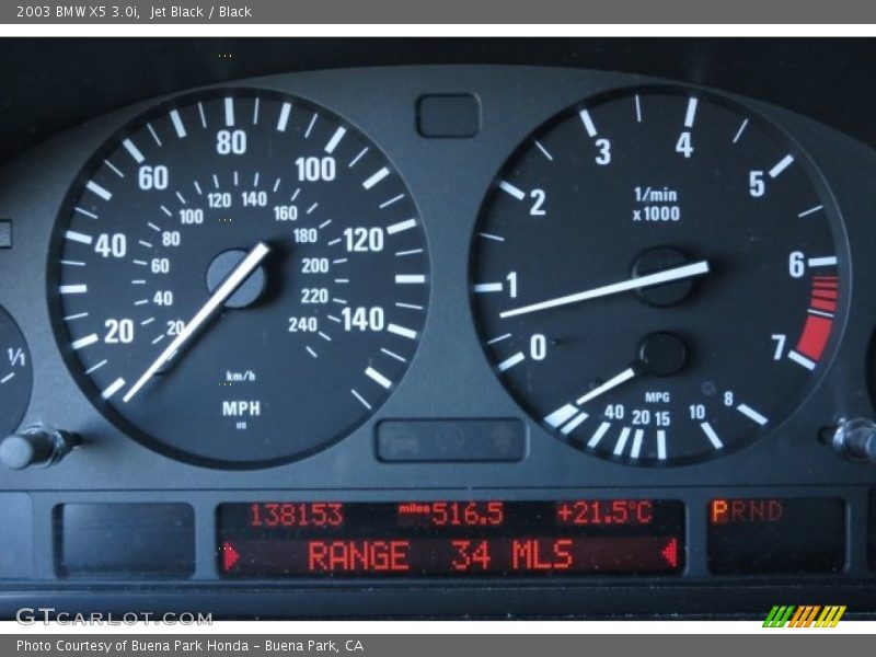 Jet Black / Black 2003 BMW X5 3.0i