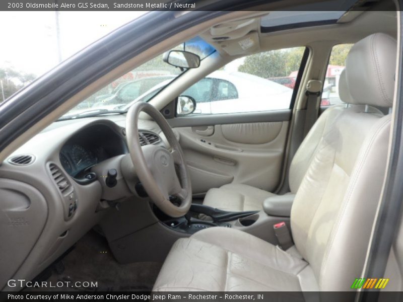 Front Seat of 2003 Alero GLS Sedan
