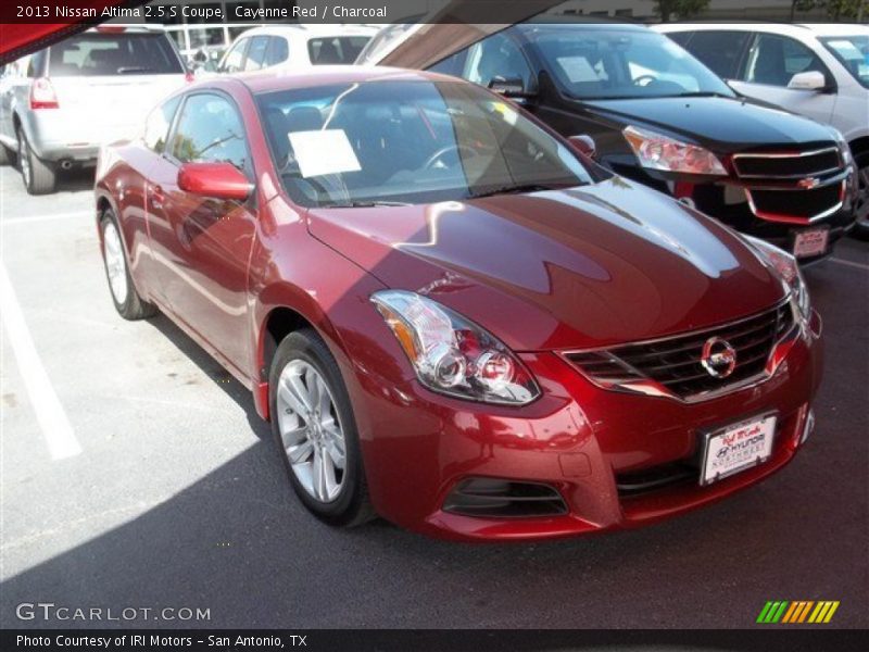 Cayenne Red / Charcoal 2013 Nissan Altima 2.5 S Coupe