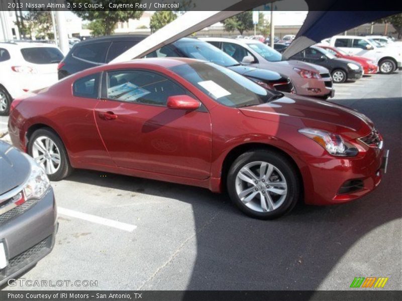 Cayenne Red / Charcoal 2013 Nissan Altima 2.5 S Coupe