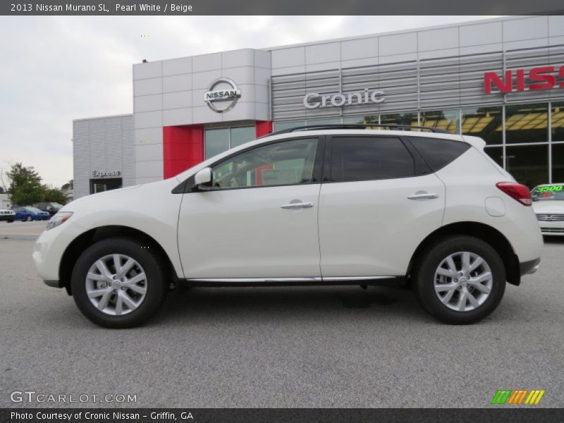 Pearl White / Beige 2013 Nissan Murano SL