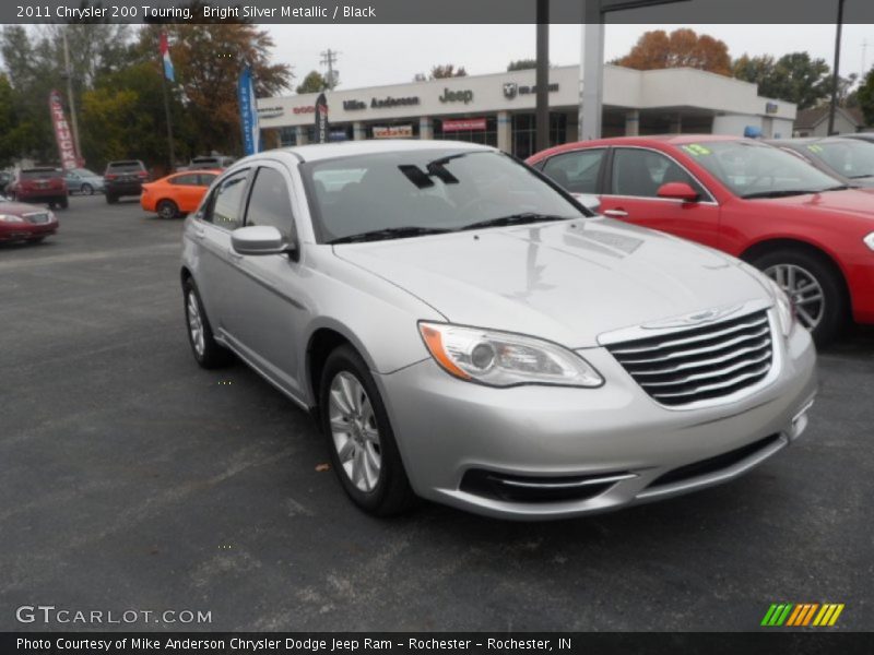 Bright Silver Metallic / Black 2011 Chrysler 200 Touring