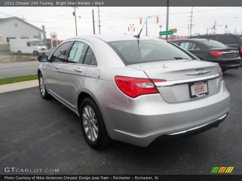 Bright Silver Metallic / Black 2011 Chrysler 200 Touring